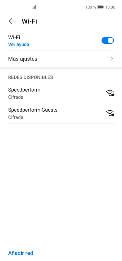 Pulsa la red wifi deseada.