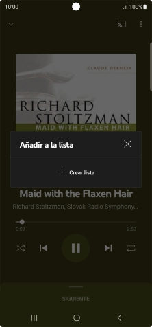 Pulsa Crear lista. Pulsa Crear lista.
