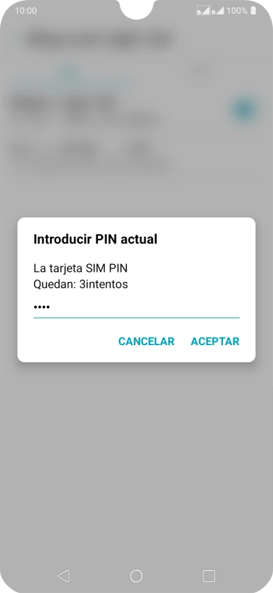 Introduce tu código PIN y pulsa ACEPTAR. Introduce tu código PIN y pulsa ACEPTAR.