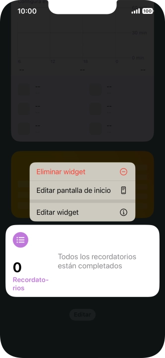 Pulsa Eliminar widget. Pulsa Eliminar widget.