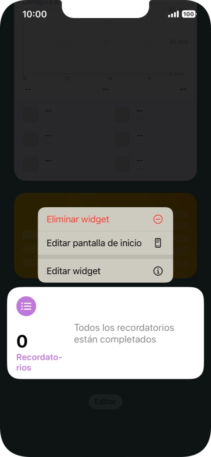 Pulsa Eliminar widget. Pulsa Eliminar widget.