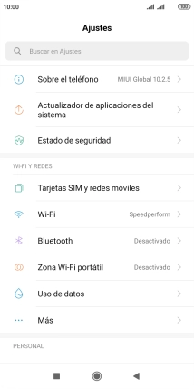 Pulsa Zona Wi-Fi portátil.