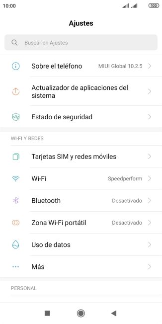 Pulsa Zona Wi-Fi portátil.