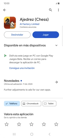 Pulsa la tecla de inicio para terminar y regresar a la pantalla de inicio.