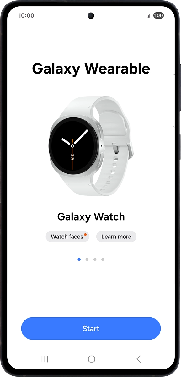 On your phone: Press Start.