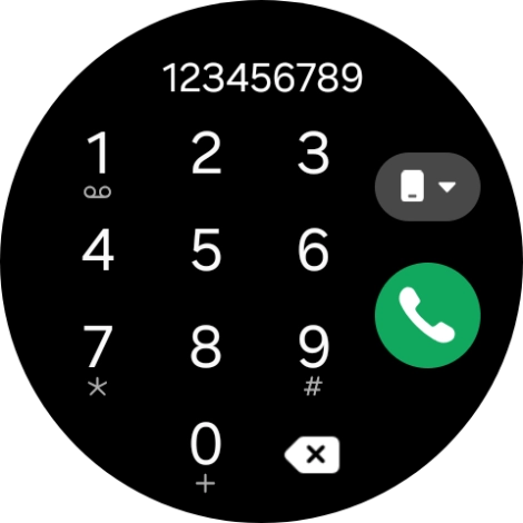 Press the call icon.
