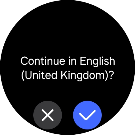 Press the confirm icon.