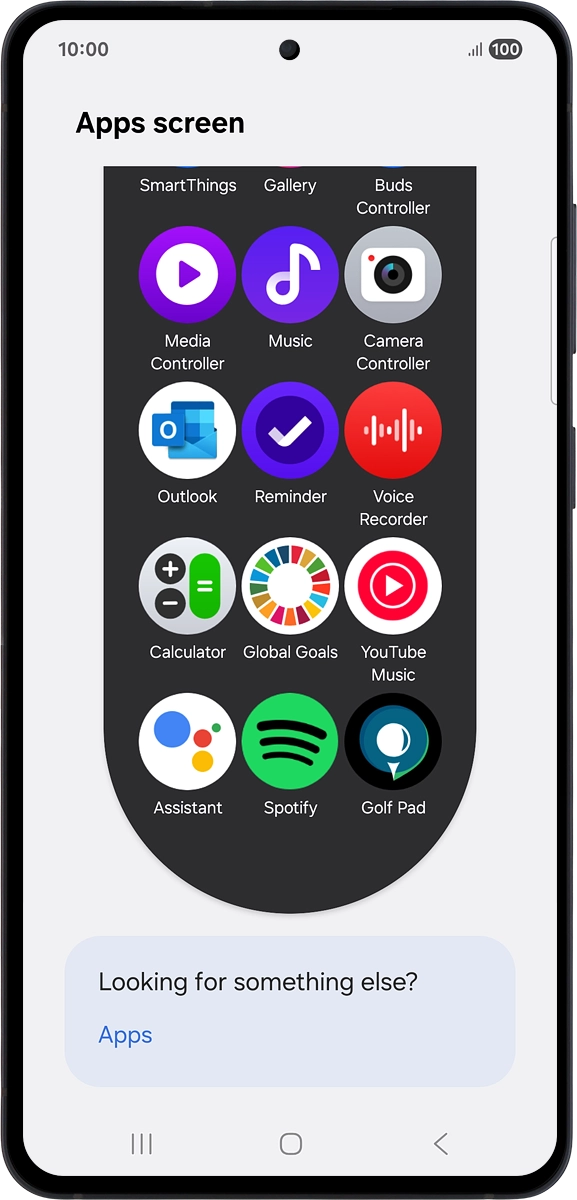 On your phone: Press and hold the required app.
