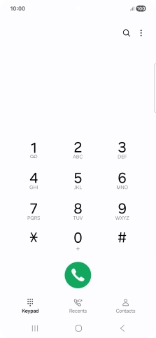 Press the menu icon.