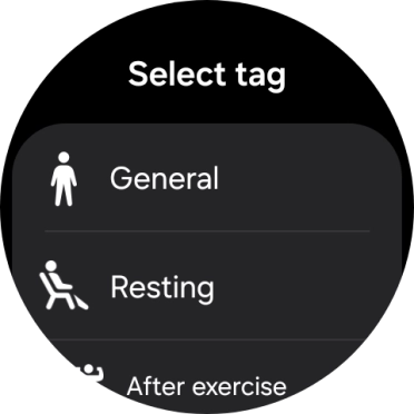 Press the required setting.
