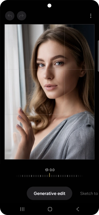 To resize, remove or move objects on your pictures, press Generative edit.