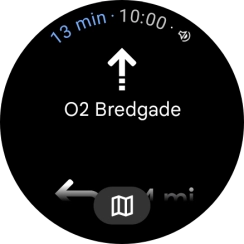 Follow the instructions on the screen to navigate to the selected destination.