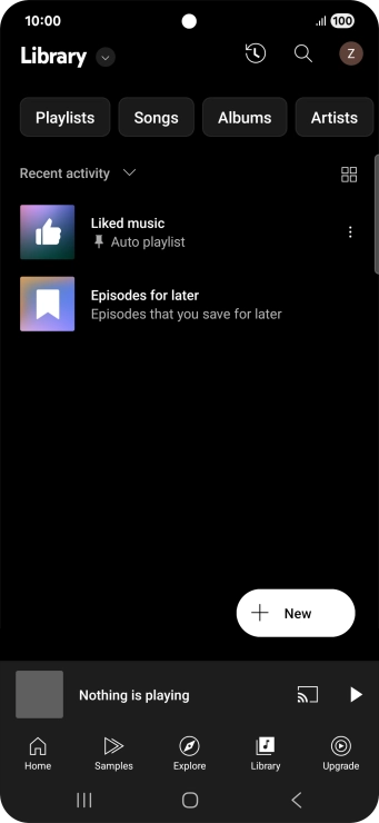 Press the drop down list.