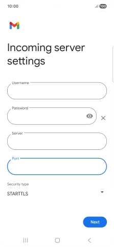 Press the drop down list below 