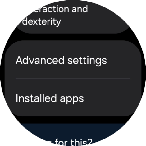 Press Advanced settings and follow the instructions on the screen to select the required settings.