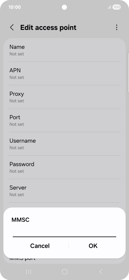 Key in http://www.vodafone.ie/mms and press OK.