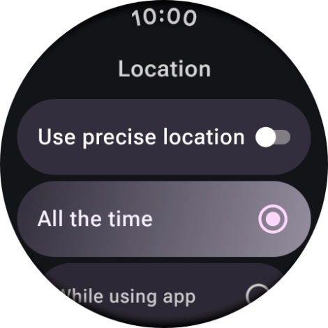 Follow the instructions on the screen to select the required settings and turn the function on or off.