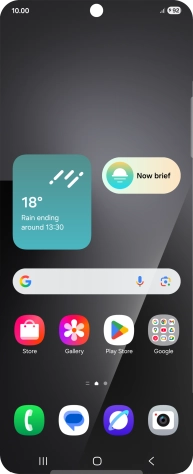 When the battery charging icon is displayed, the battery is charging.