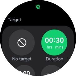 Follow the instructions on the screen to set the required goals.