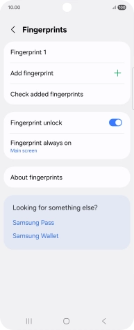 Press the required settings to turn them on or off.