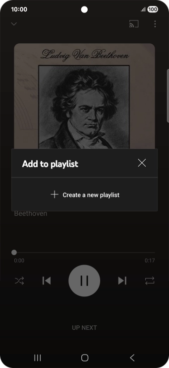 Press Create a new playlist.