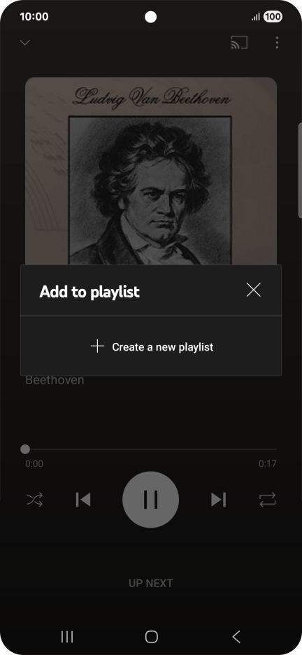 Press Create a new playlist.