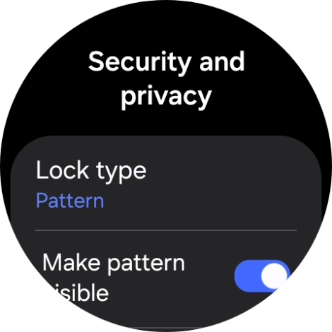 Slide your finger across the screen to connect at least four points and follow the instructions on the screen to create a pattern as lock code.
