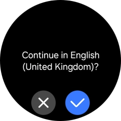 Press the confirm icon.