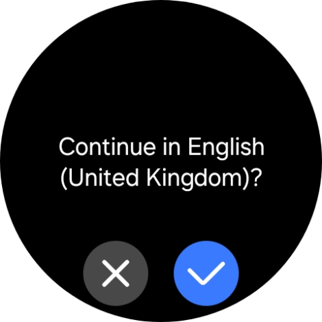 Press the confirm icon.