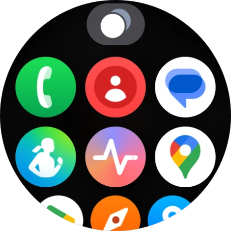 Press the message icon.