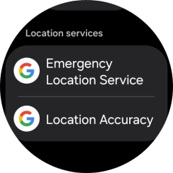 Press Emergency Location Service.