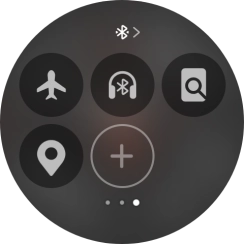 Press the flight mode icon to turn the function on or off.