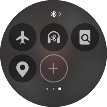 Press the flight mode icon to turn the function on or off.