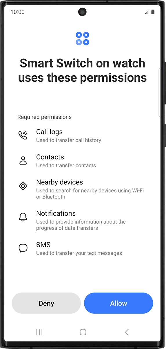On your phone: Press Allow.