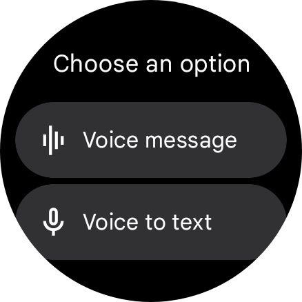 Press the required setting and follow the instructions on the screen to record and send the required reply.