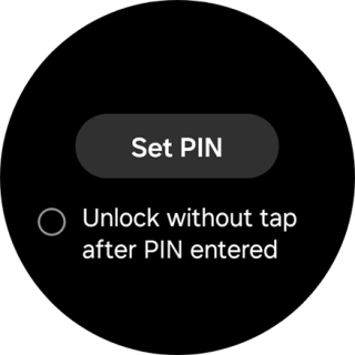 Press Set PIN.
