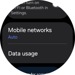Press Mobile networks.