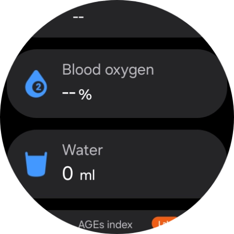 Press Blood oxygen.