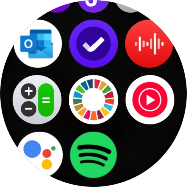 Press the email message icon.