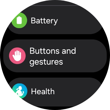Press Buttons and gestures.