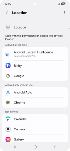 Press the required app.