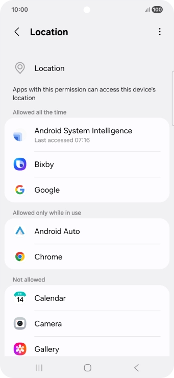 Press the required app.