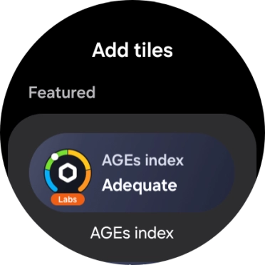 Press the required widget to add it.