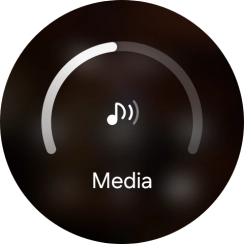 Slide the circle to select the required volume.