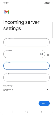 Press the field below 