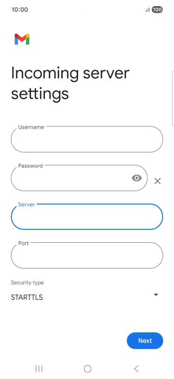 Press the field below 