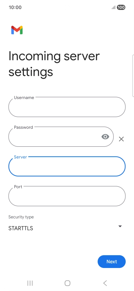 Press the field below 