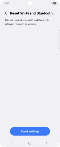 Press Reset settings.