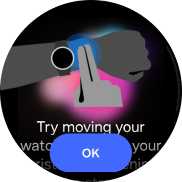 Press OK and wait while your smartwatch measures your blood oxygen level.