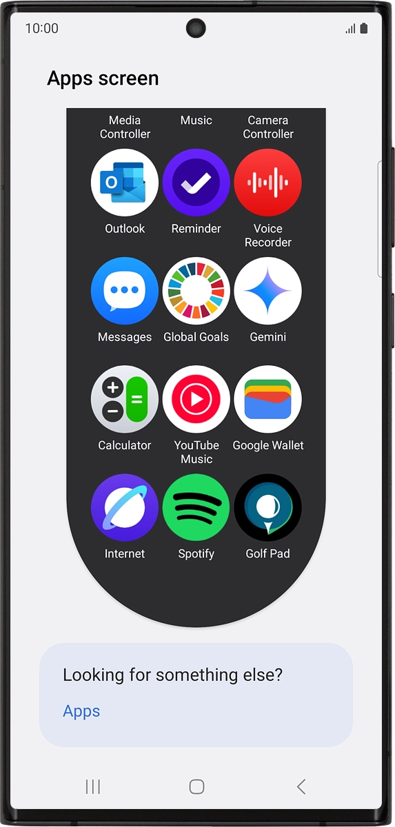 On your phone: Press and hold the required app.